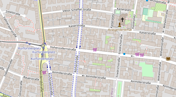 FitnessStudio auf Satellitenbild