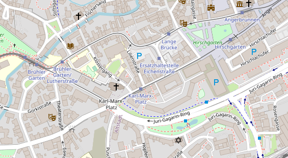 FitnessStudio auf Satellitenbild