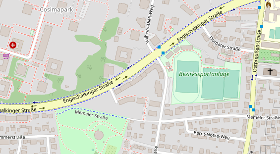 FitnessStudio auf Satellitenbild