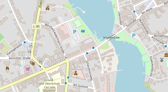 FitnessStudio auf Satellitenbild