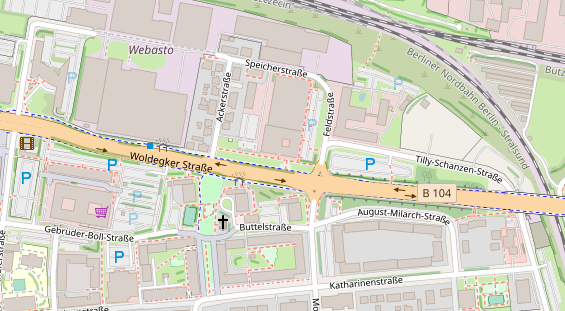 FitnessStudio auf Satellitenbild