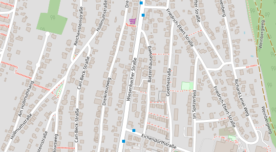 FitnessStudio auf Satellitenbild