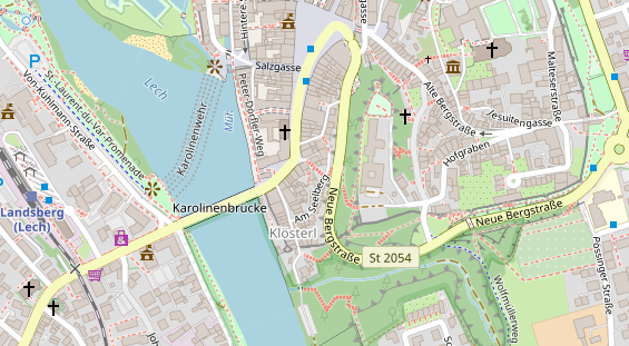 FitnessStudio auf Satellitenbild