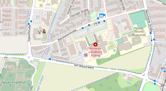 FitnessStudio auf Satellitenbild