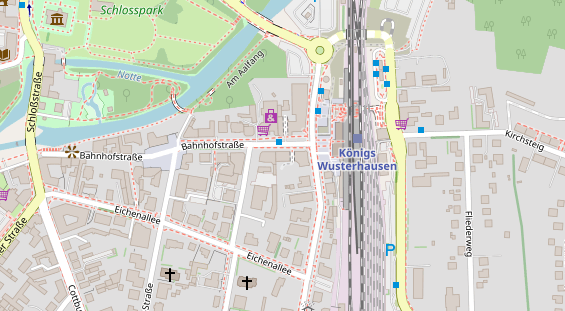 FitnessStudio auf Satellitenbild