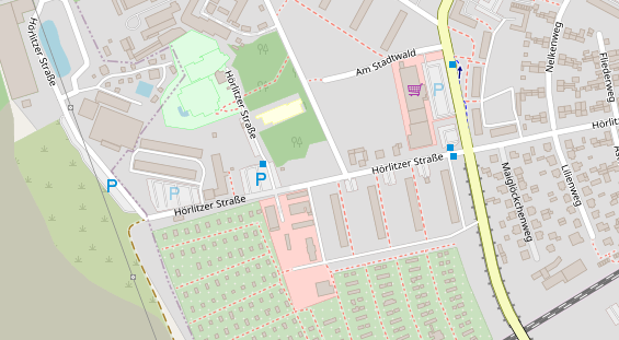 FitnessStudio auf Satellitenbild