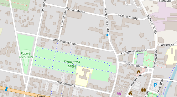 FitnessStudio auf Satellitenbild