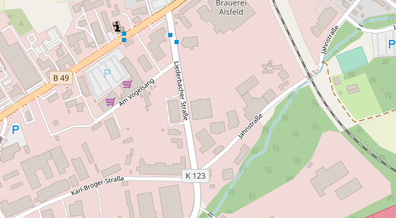 FitnessStudio auf Satellitenbild