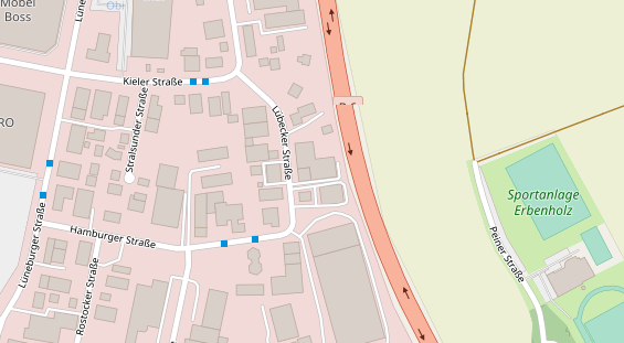 FitnessStudio auf Satellitenbild