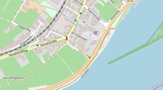 FitnessStudio auf Satellitenbild