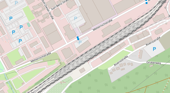 FitnessStudio auf Satellitenbild