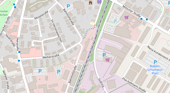 FitnessStudio auf Satellitenbild