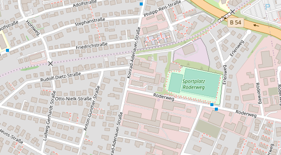 FitnessStudio auf Satellitenbild