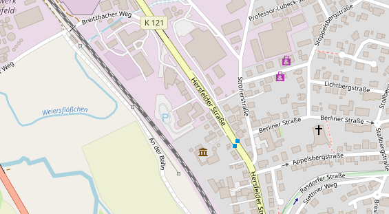 FitnessStudio auf Satellitenbild