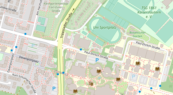 FitnessStudio auf Satellitenbild