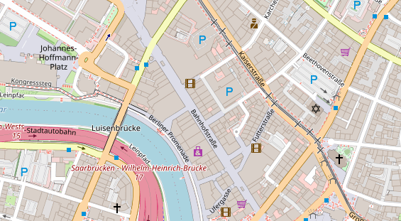 FitnessStudio auf Satellitenbild