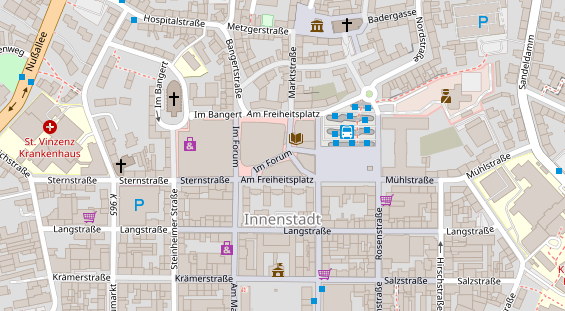 FitnessStudio auf Satellitenbild