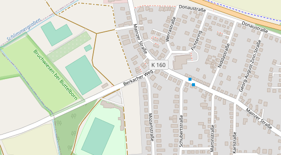 FitnessStudio auf Satellitenbild