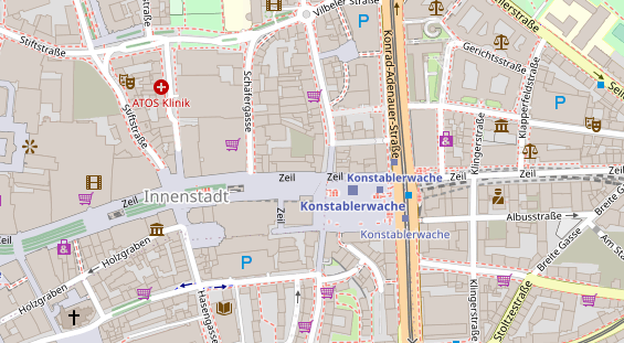 FitnessStudio auf Satellitenbild