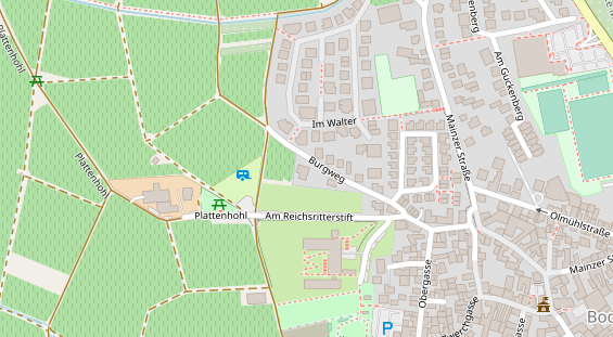 FitnessStudio auf Satellitenbild