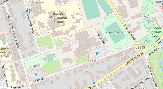 FitnessStudio auf Satellitenbild