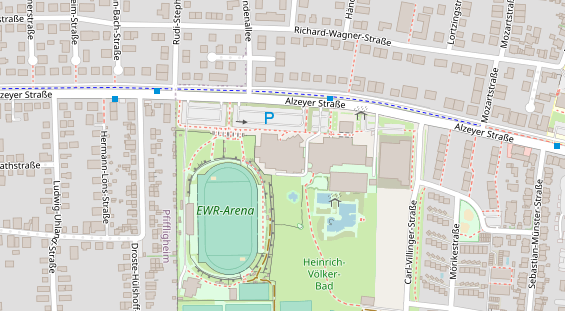 FitnessStudio auf Satellitenbild