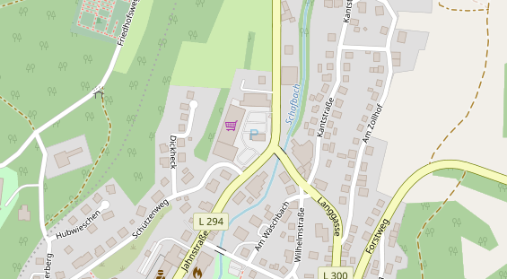 FitnessStudio auf Satellitenbild