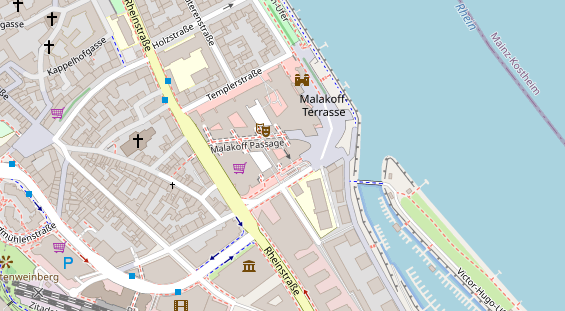 FitnessStudio auf Satellitenbild