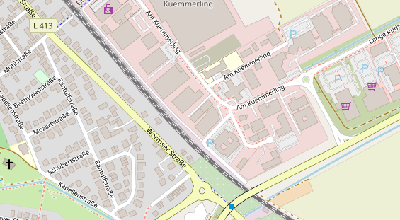 FitnessStudio auf Satellitenbild