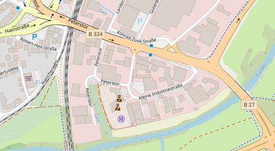 FitnessStudio auf Satellitenbild