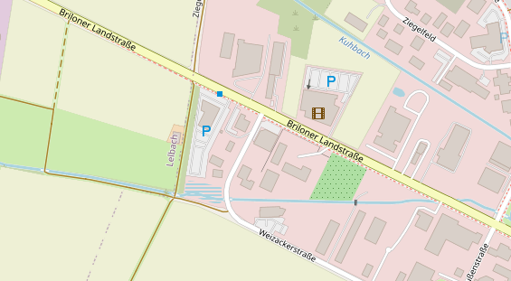 FitnessStudio auf Satellitenbild