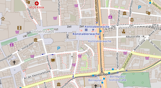 FitnessStudio auf Satellitenbild