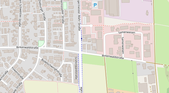 FitnessStudio auf Satellitenbild