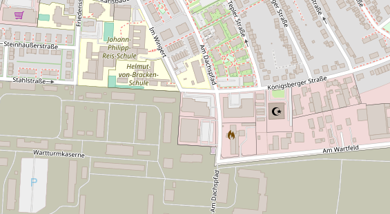 FitnessStudio auf Satellitenbild