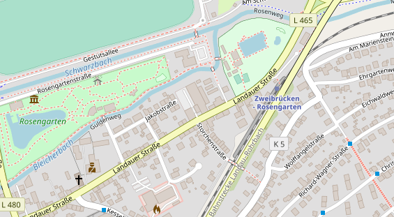 FitnessStudio auf Satellitenbild