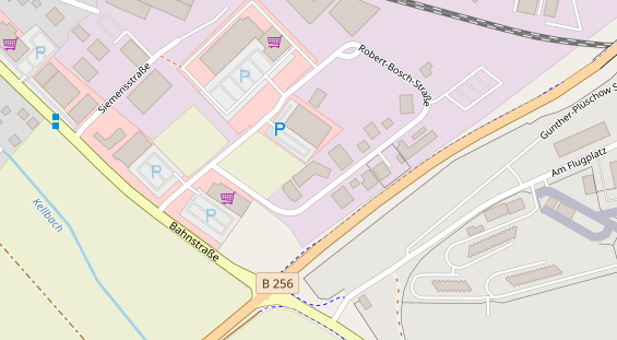 FitnessStudio auf Satellitenbild