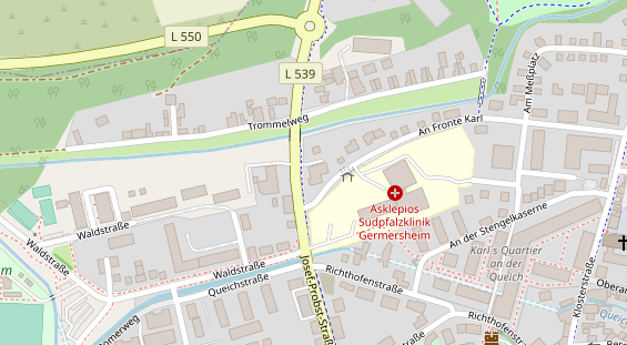 FitnessStudio auf Satellitenbild