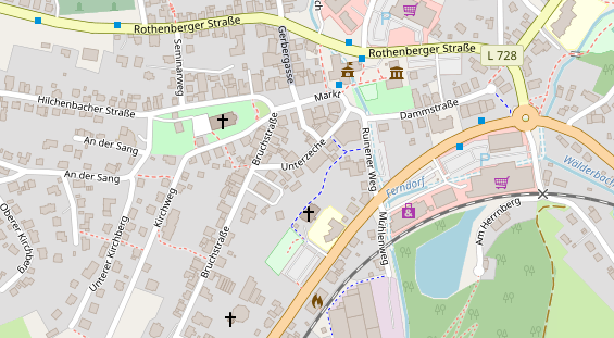 FitnessStudio auf Satellitenbild