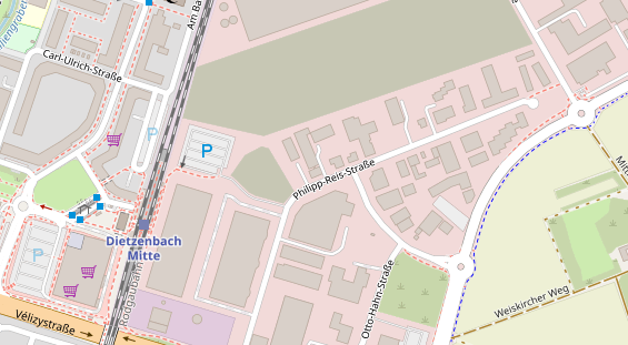 FitnessStudio auf Satellitenbild