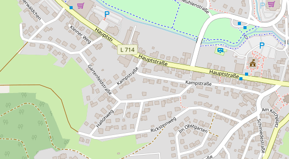 FitnessStudio auf Satellitenbild