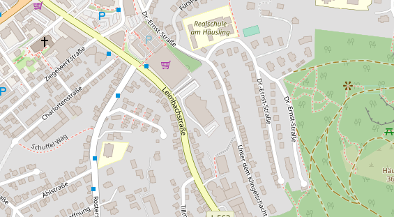 FitnessStudio auf Satellitenbild