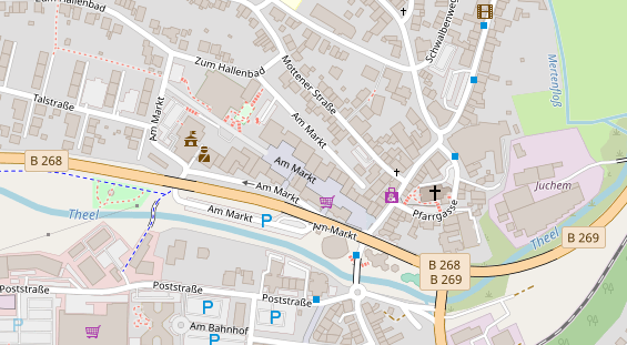 FitnessStudio auf Satellitenbild