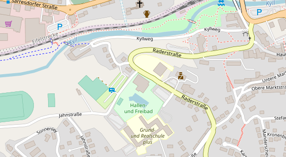 FitnessStudio auf Satellitenbild