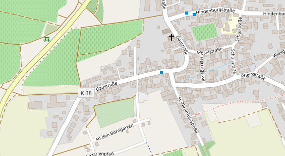 FitnessStudio auf Satellitenbild