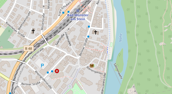 FitnessStudio auf Satellitenbild