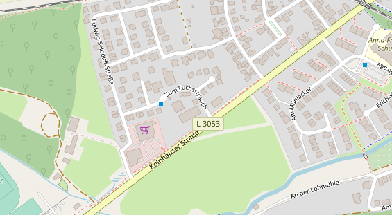 FitnessStudio auf Satellitenbild