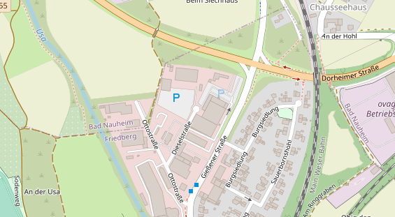 FitnessStudio auf Satellitenbild