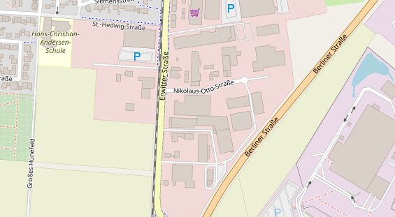 FitnessStudio auf Satellitenbild