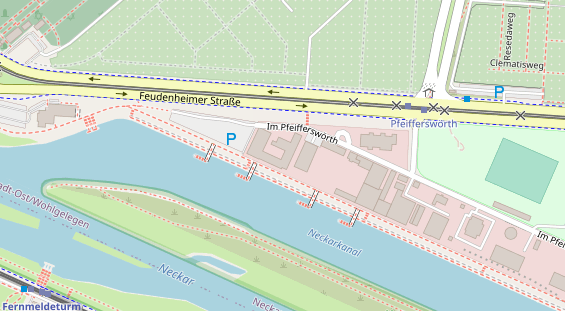 FitnessStudio auf Satellitenbild