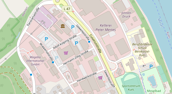 FitnessStudio auf Satellitenbild